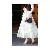 花びらが浮かび上がる水彩フレアスカート レディース ファッション | Sawa a la mode | 詳細画像24