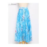 花びらが浮かび上がる水彩フレアスカート レディース ファッション | Sawa a la mode | 詳細画像30
