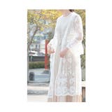 涼しげな純白ベールに包まれる上品ロングカーディガン レディース ファッション | Sawa a la mode | 詳細画像3