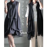 2wayで着られるイレギュラーヘムワンピース レディース 膝下 | Sawa a la mode | 詳細画像1