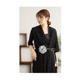 ふわり薔薇のコサージュが咲く華やかロープベルト レディース ファッション | Sawa a la mode | 詳細画像8