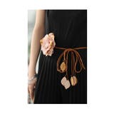 ふわり薔薇のコサージュが咲く華やかロープベルト レディース ファッション | Sawa a la mode | 詳細画像18