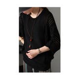 日本製透かし編みドルマンニット レディース サマーセーター | Sawa a la mode | 詳細画像11