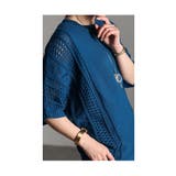 日本製透かし編みドルマンニット レディース サマーセーター | Sawa a la mode | 詳細画像19