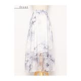 水彩で描かれたモノトーンの花柄シフォンスカート レディース ファッション | Sawa a la mode | 詳細画像21 
