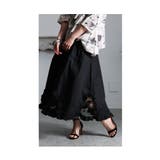 大切な日の特別な黒裾レースフレアスカート スカート フレアスカート | Sawa a la mode | 詳細画像8 