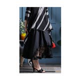 大切な日の特別な黒裾レースフレアスカート スカート フレアスカート | Sawa a la mode | 詳細画像13 