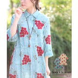浮き上がる立体の花刺繍コットンシャツチュニック レディース ファッション | Sawa a la mode | 詳細画像1 