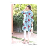 浮き上がる立体の花刺繍コットンシャツチュニック レディース ファッション | Sawa a la mode | 詳細画像2 
