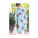 浮き上がる立体の花刺繍コットンシャツチュニック レディース ファッション | Sawa a la mode | 詳細画像6 
