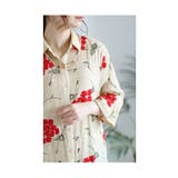 浮き上がる立体の花刺繍コットンシャツチュニック レディース ファッション | Sawa a la mode | 詳細画像17 