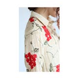 浮き上がる立体の花刺繍コットンシャツチュニック レディース ファッション | Sawa a la mode | 詳細画像18 