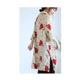 浮き上がる立体の花刺繍コットンシャツチュニック レディース ファッション | Sawa a la mode | 詳細画像21 