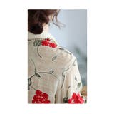 浮き上がる立体の花刺繍コットンシャツチュニック レディース ファッション | Sawa a la mode | 詳細画像22 