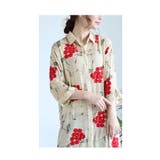 浮き上がる立体の花刺繍コットンシャツチュニック レディース ファッション | Sawa a la mode | 詳細画像25 