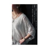 浮かび上がる花刺繍Vネックドルマンブラウス ブラウス シャツ | Sawa a la mode | 詳細画像6