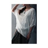 浮かび上がる花刺繍Vネックドルマンブラウス ブラウス シャツ | Sawa a la mode | 詳細画像9