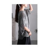 浮かび上がる花刺繍Vネックドルマンブラウス ブラウス シャツ | Sawa a la mode | 詳細画像17