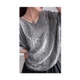 浮かび上がる花刺繍Vネックドルマンブラウス ブラウス シャツ | Sawa a la mode | 詳細画像18