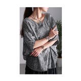 浮かび上がる花刺繍Vネックドルマンブラウス ブラウス シャツ | Sawa a la mode | 詳細画像19