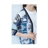 大人を彩るスカーフ模様の滑らかな上品カーディガン レディース ファッション | Sawa a la mode | 詳細画像12 