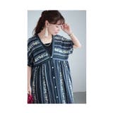 涼しげに流れる花模様のコットンロングワンピース レディース ファッション | Sawa a la mode | 詳細画像10