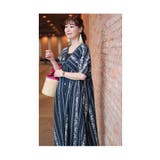 涼しげに流れる花模様のコットンロングワンピース レディース ファッション | Sawa a la mode | 詳細画像22