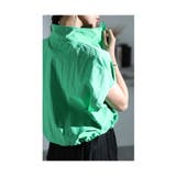モードな佇まいのナイロン半袖ブルゾン レディース 羽織り | Sawa a la mode | 詳細画像21