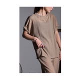 ラフに決まる楊柳セットアップ レディース トップス | Sawa a la mode | 詳細画像17