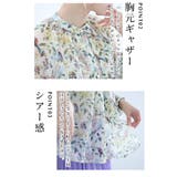 小鳥が集う艶やかなお花畑のシアーシャツブラウス レディース ファッション | Sawa a la mode | 詳細画像5