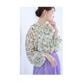 小鳥が集う艶やかなお花畑のシアーシャツブラウス レディース ファッション | Sawa a la mode | 詳細画像8