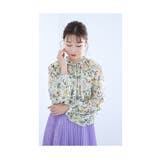 小鳥が集う艶やかなお花畑のシアーシャツブラウス レディース ファッション | Sawa a la mode | 詳細画像10