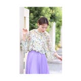 小鳥が集う艶やかなお花畑のシアーシャツブラウス レディース ファッション | Sawa a la mode | 詳細画像18