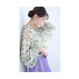 小鳥が集う艶やかなお花畑のシアーシャツブラウス レディース ファッション | Sawa a la mode | 詳細画像24