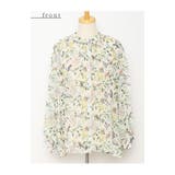 小鳥が集う艶やかなお花畑のシアーシャツブラウス レディース ファッション | Sawa a la mode | 詳細画像25