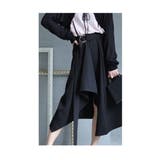 シルエットで魅せるベルト付きアシンメトリースカート レディース ファッション | Sawa a la mode | 詳細画像3 