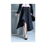 シルエットで魅せるベルト付きアシンメトリースカート レディース ファッション | Sawa a la mode | 詳細画像9 