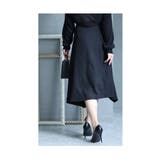 シルエットで魅せるベルト付きアシンメトリースカート レディース ファッション | Sawa a la mode | 詳細画像12 