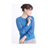 美しく透ける袖レースの綺麗めニットトップス レディース ファッション | Sawa a la mode | 詳細画像9