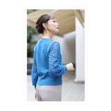 美しく透ける袖レースの綺麗めニットトップス レディース ファッション | Sawa a la mode | 詳細画像12