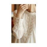 気品溢れる刺繍が目を惹くシフォンシャツブラウス レディース ファッション | Sawa a la mode | 詳細画像2 