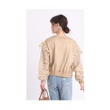 連なる花レース袖の大人スウェットトップス レディース ファッション | Sawa a la mode | 詳細画像12