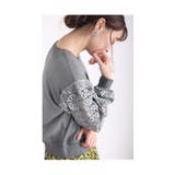 連なる花レース袖の大人スウェットトップス レディース ファッション | Sawa a la mode | 詳細画像14