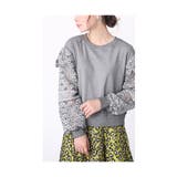 連なる花レース袖の大人スウェットトップス レディース ファッション | Sawa a la mode | 詳細画像21