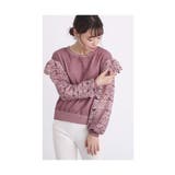 連なる花レース袖の大人スウェットトップス レディース ファッション | Sawa a la mode | 詳細画像28