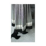 クラシカルな千鳥格子柄ニットプリーツスカート レディース ファッション | Sawa a la mode | 詳細画像6