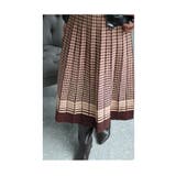 クラシカルな千鳥格子柄ニットプリーツスカート レディース ファッション | Sawa a la mode | 詳細画像15