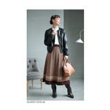 クラシカルな千鳥格子柄ニットプリーツスカート レディース ファッション | Sawa a la mode | 詳細画像16