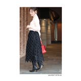 うっとり艶めくベロア調のリーフレーススカート レディース ファッション | Sawa a la mode | 詳細画像18 