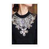胸元を煌びやかに輝かせるビジューシアートップス レディース ファッション | Sawa a la mode | 詳細画像14